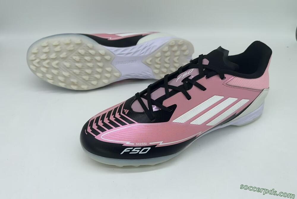 Adidas F50 Pro TF Low-Tops Football Shoes - Pink/Black/White
