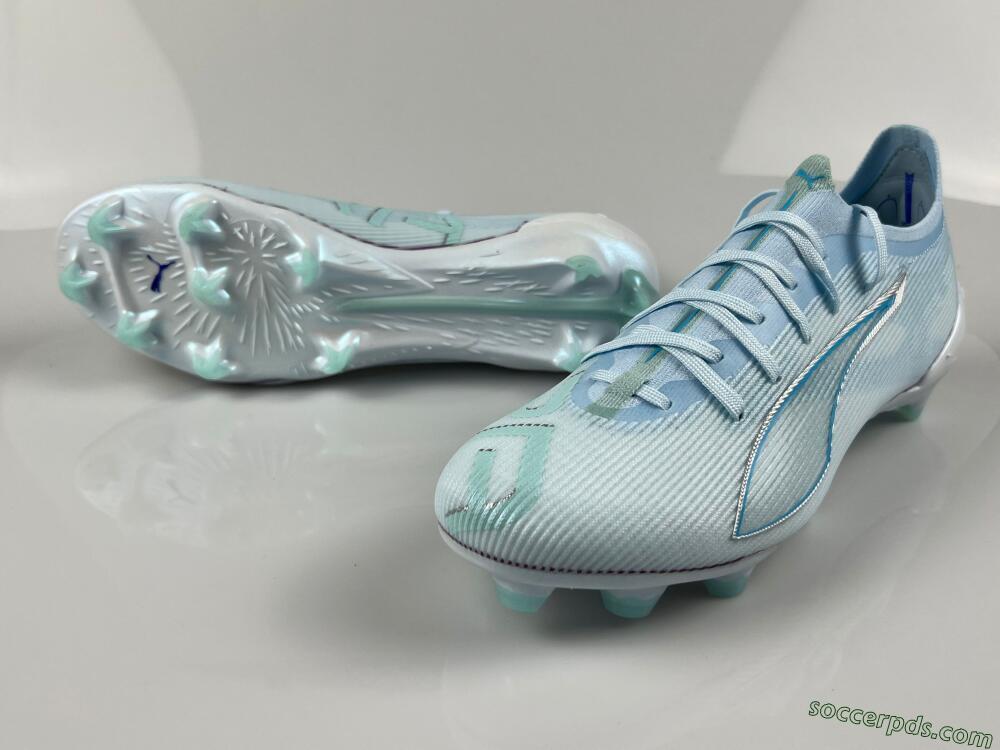 Puma Ultra Ultimate FG Low-Tops Football Boots - Jade/Silver/Blue