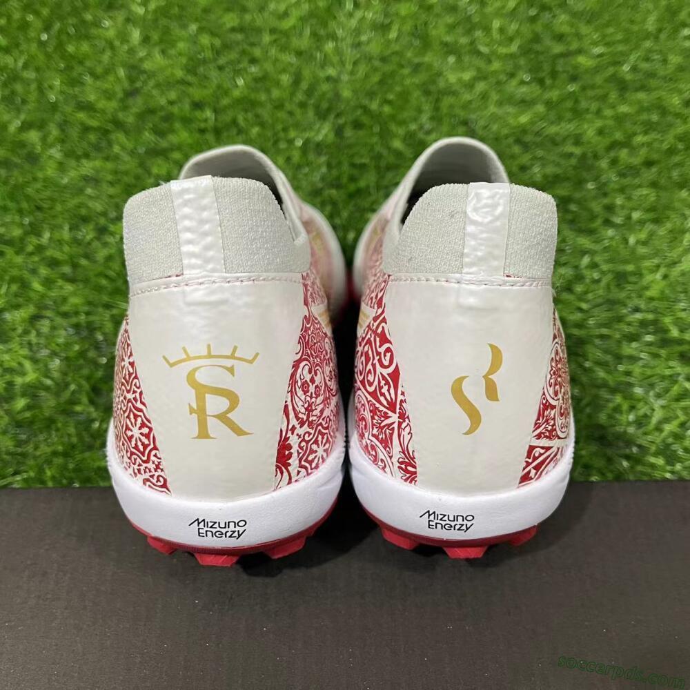 Mizuno Morelia Neo Sala M8 TF Low-Tops Football Shoes - White/Red/Yellow