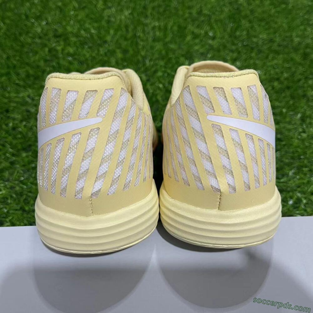 Nike Lunar Gato 2 IC Low-Tops Football Shoes - Yellow/White/Brown