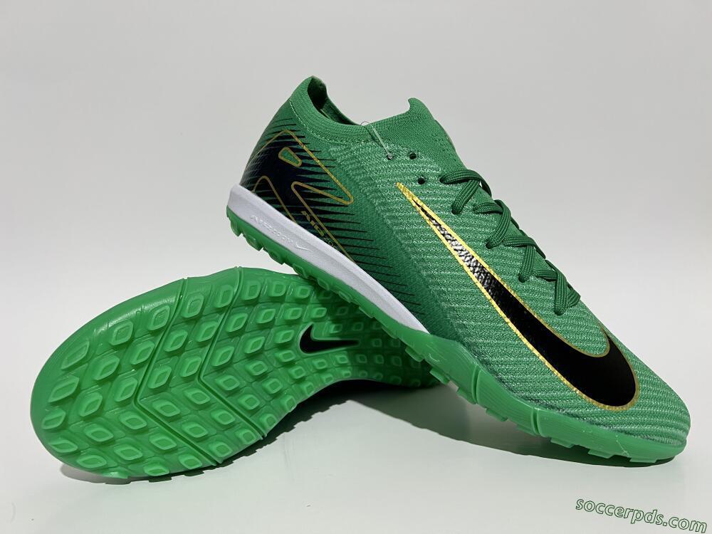 Nike Air Zoom Mercurial Vapor 16 Elite TF Low-Tops Football Shoes - Green/Black/Gold