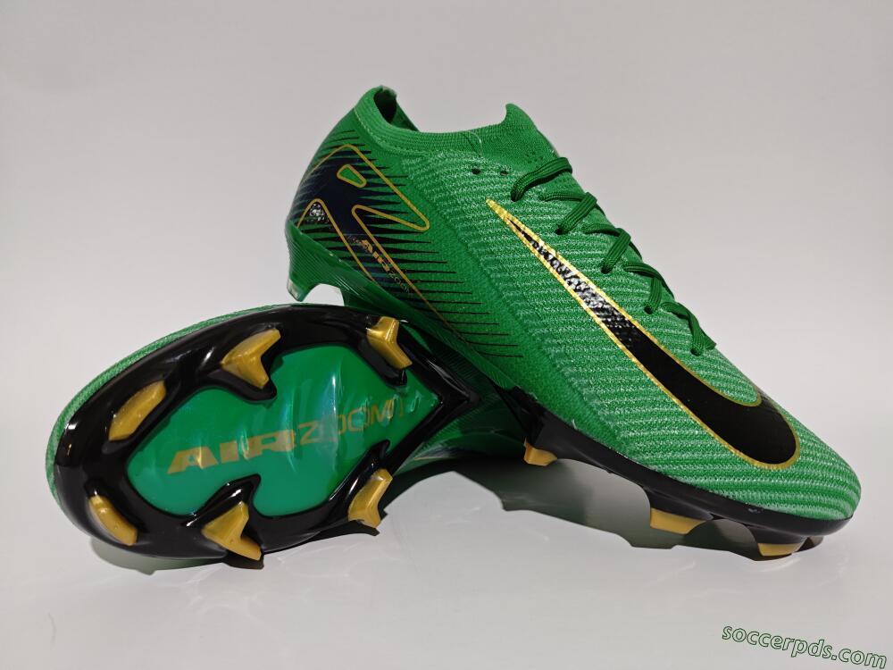 Nike Air Zoom Mercurial Vapor 16 Elite FG Low-Tops Football Boots - Green/Black/Gold