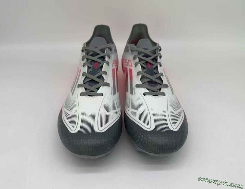 Adidas F50 Elite FG Low-Tops Football Boots - White/Silver/Red/Black