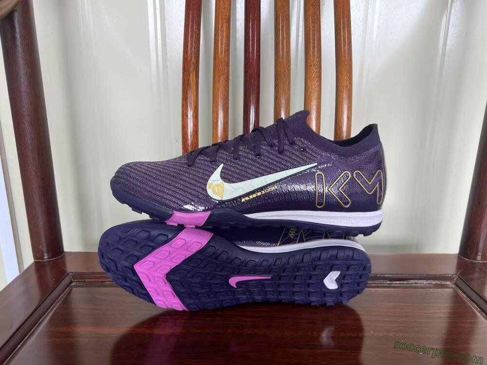 Nike Air Zoom Mercurial Vapor 16 Elite TF Low-Tops Football Shoes - Purple/White/Yellow