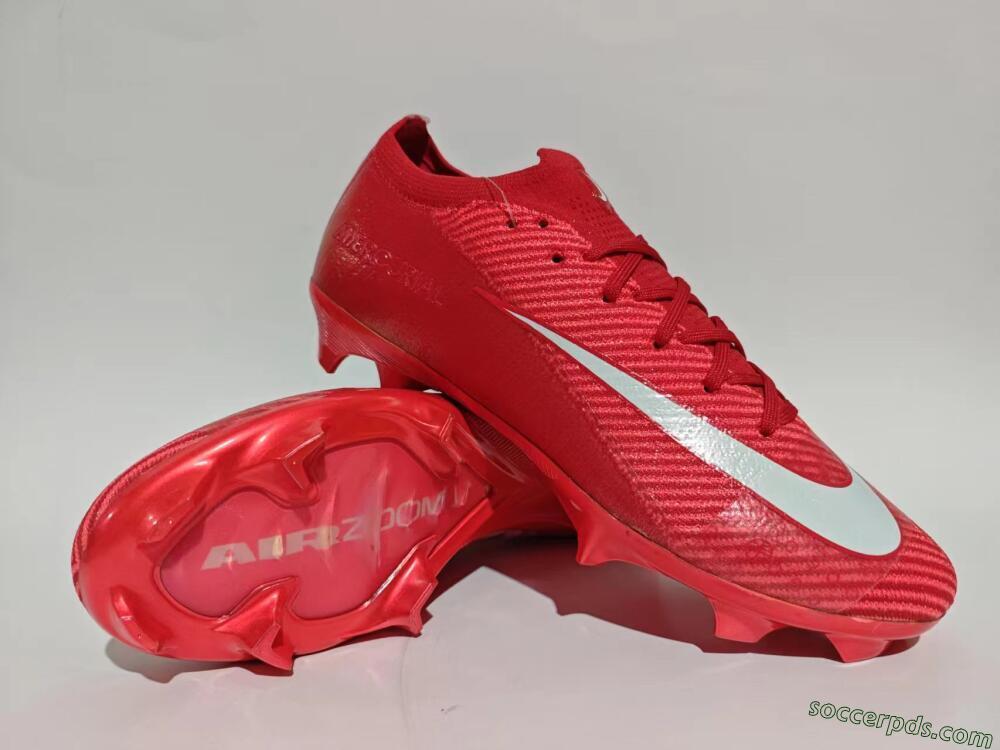 Nike Air Zoom Mercurial Vapor 16 Elite FG Low-Tops Football Boots - Red/White
