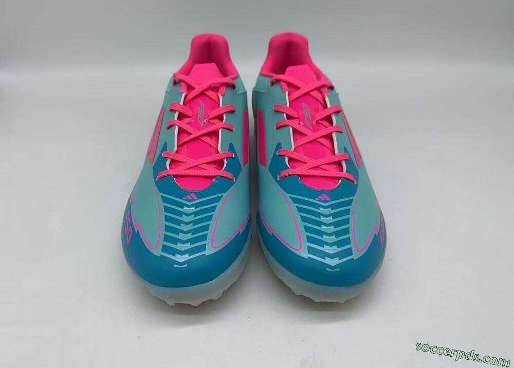 Adidas F50 Pro TF Low-Tops Football Shoes - Jade/Pink/White