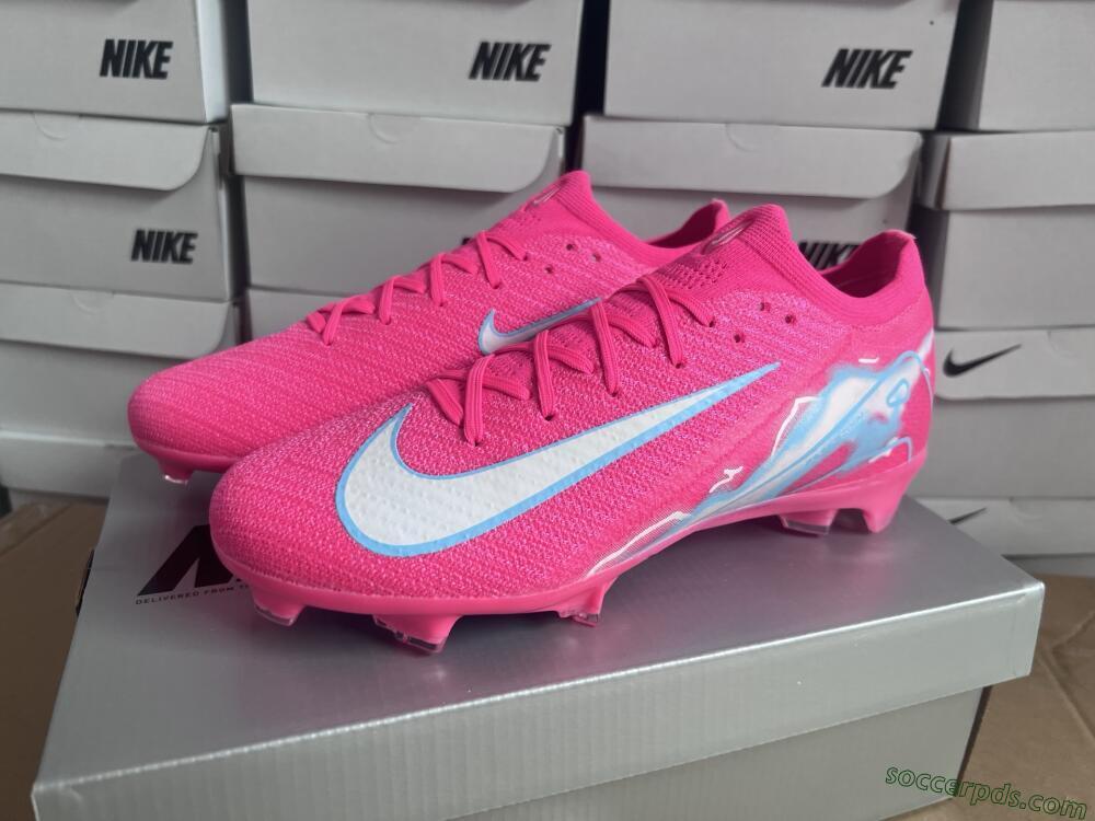 Nike Air Zoom Mercurial Vapor 16 Elite FG Low-Tops Football Boots - Pink/White/Jade