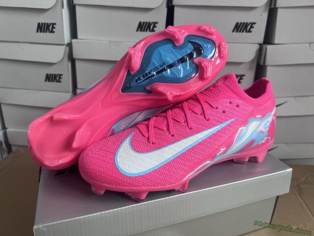 Nike Air Zoom Mercurial Vapor 16 Elite FG Low-Tops Football Boots - Pink/White/Jade