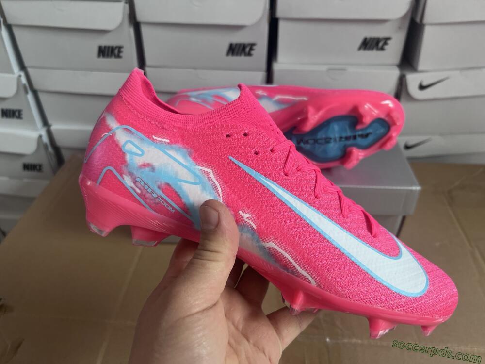 Nike Air Zoom Mercurial Vapor 16 Elite FG Low-Tops Football Boots - Pink/White/Jade