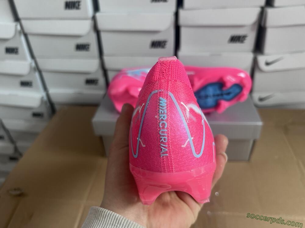 Nike Air Zoom Mercurial Vapor 16 Elite FG Low-Tops Football Boots - Pink/White/Jade