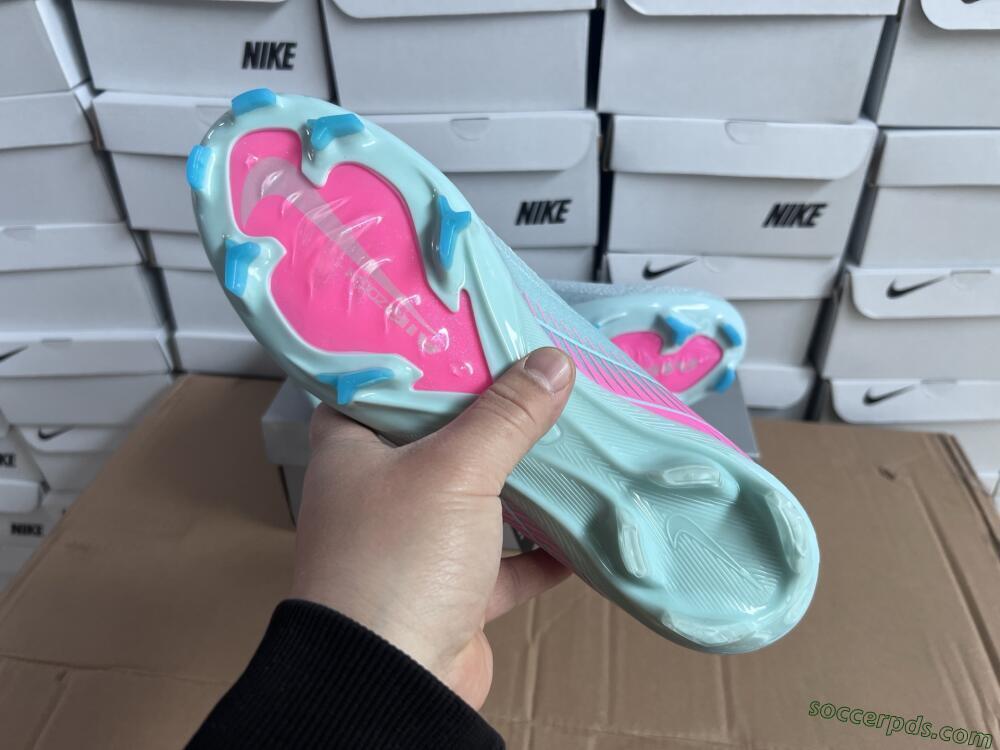 Nike Air Zoom Mercurial Superfly 10 Elite FG High-Tops Football Boots - Jade/Pink/Silver