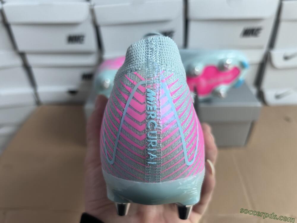 Nike Air Zoom Mercurial Vapor 16 Elite SG Low-Tops Football Boots - Jade/Pink