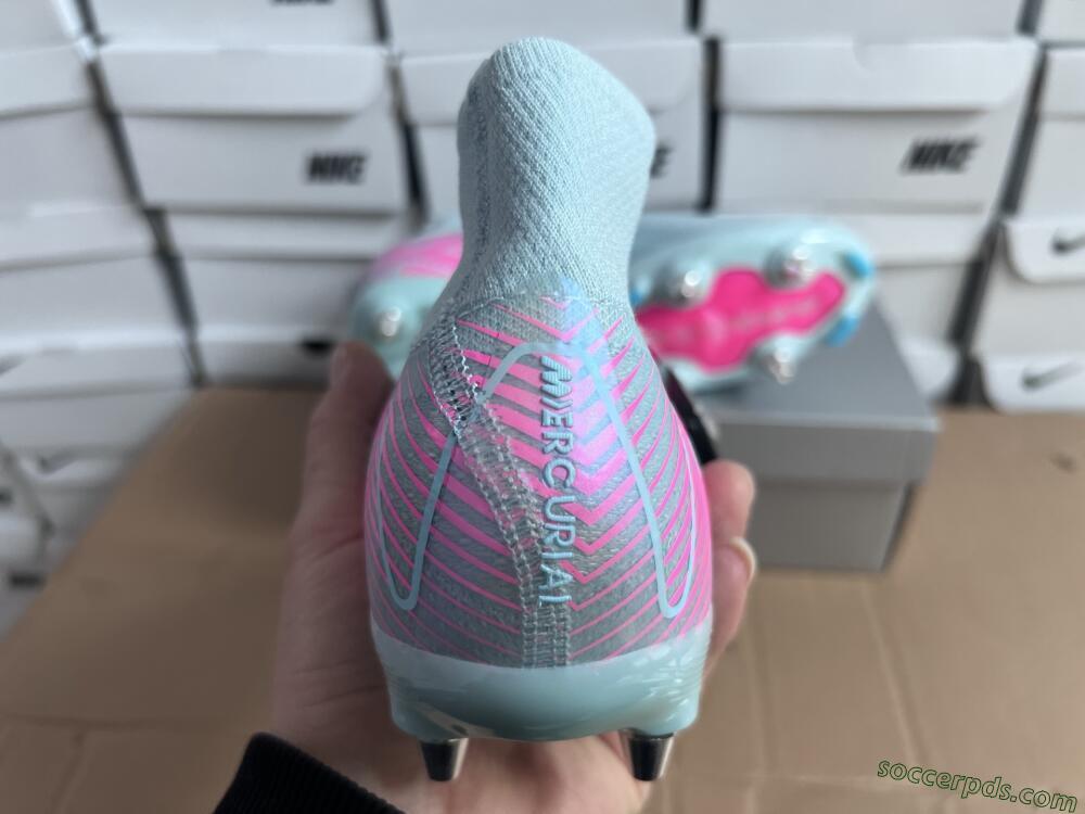 Nike Air Zoom Mercurial Superfly 10 Elite SG High-Tops Football Boots - Jade/Pink