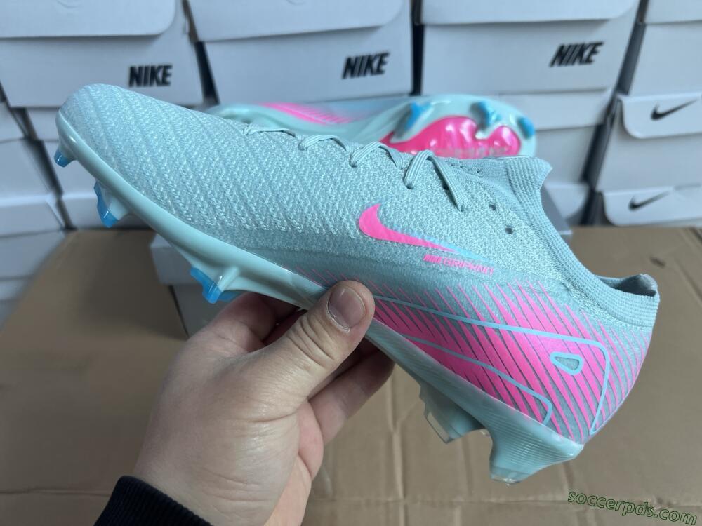 Nike Air Zoom Mercurial Vapor 16 Elite FG Low-Tops Football Boots - Jade/Pink/Silver