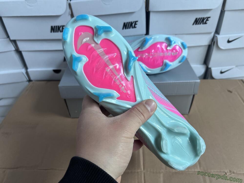 Nike Air Zoom Mercurial Vapor 16 Elite FG Low-Tops Football Boots - Jade/Pink/Silver