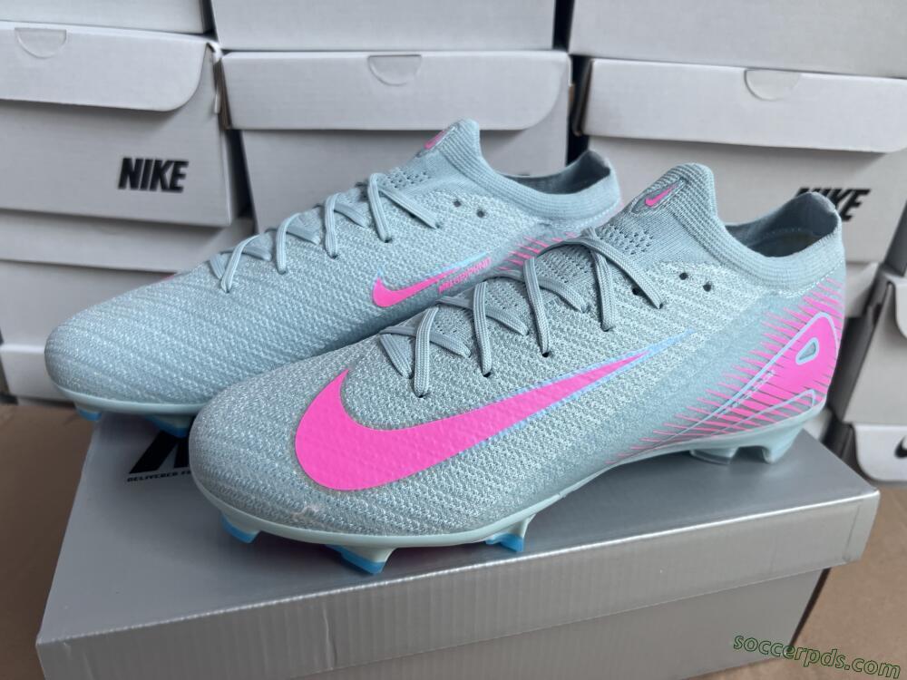 Nike Air Zoom Mercurial Vapor 16 Elite FG Low-Tops Football Boots - Jade/Pink/Silver