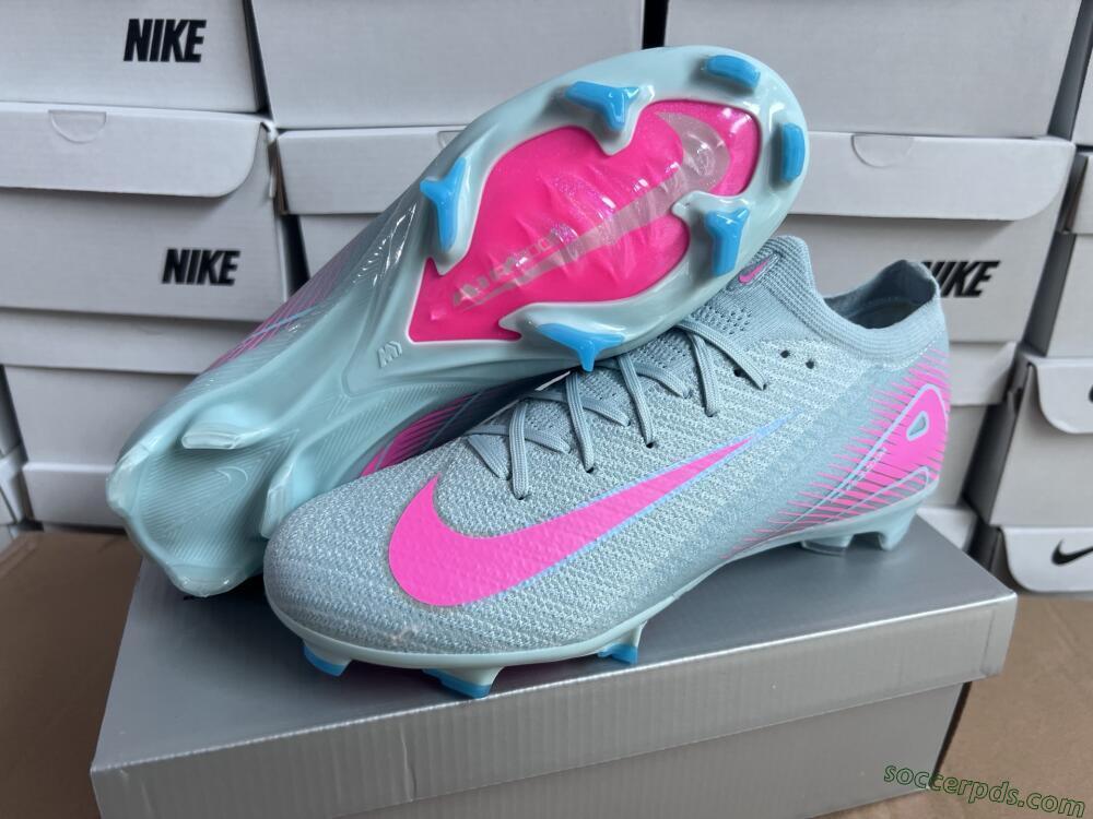 Nike Air Zoom Mercurial Vapor 16 Elite FG Low-Tops Football Boots - Jade/Pink/Silver