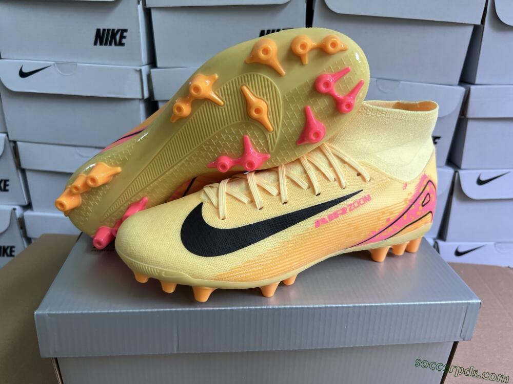 Nike Air Zoom Mercurial Superfly 10 Academy AG High-Tops Football Boots - Yellow/Black/Red