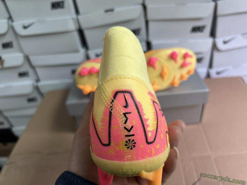 Nike Air Zoom Mercurial Superfly 10 Academy AG High-Tops Football Boots - Yellow/Black/Red