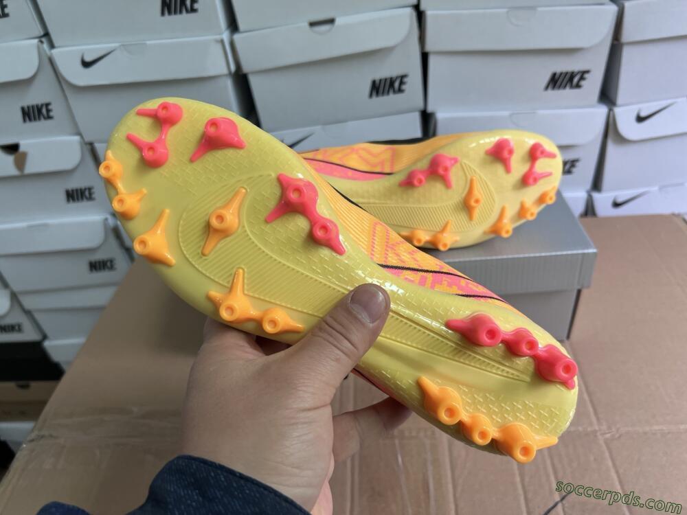 Nike Air Zoom Mercurial Superfly 10 Academy AG High-Tops Football Boots - Yellow/Black/Red