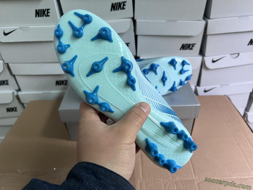 Nike Air Zoom Mercurial Superfly 10 Academy AG High-Tops Football Boots - Jade/Blue/White