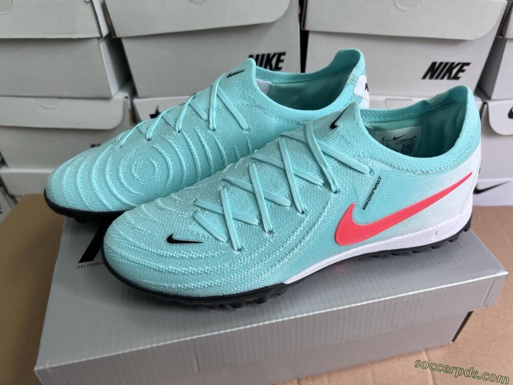 Nike Phantom Luna Elite TF Low-Tops Football Shoes - Jade/Red/White