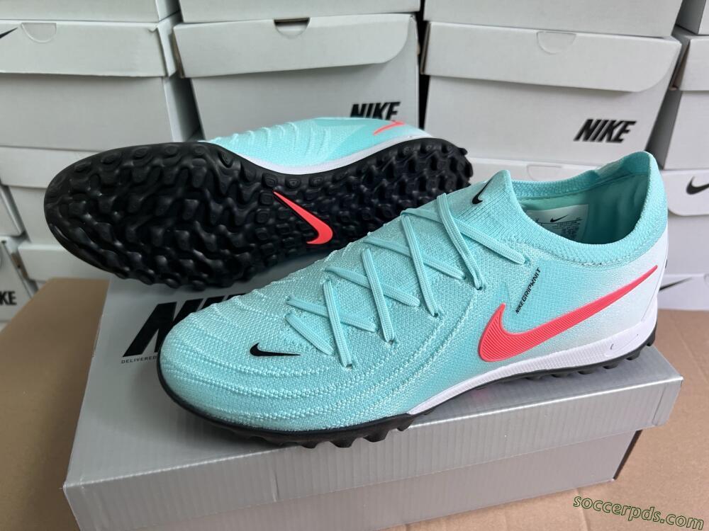 Nike Phantom Luna Elite TF Low-Tops Football Shoes - Jade/Red/White