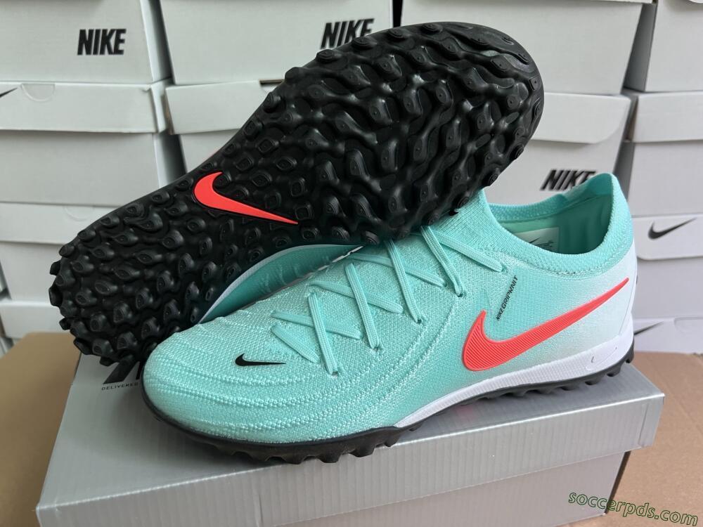 Nike Phantom Luna Elite TF Low-Tops Football Shoes - Jade/Red/White