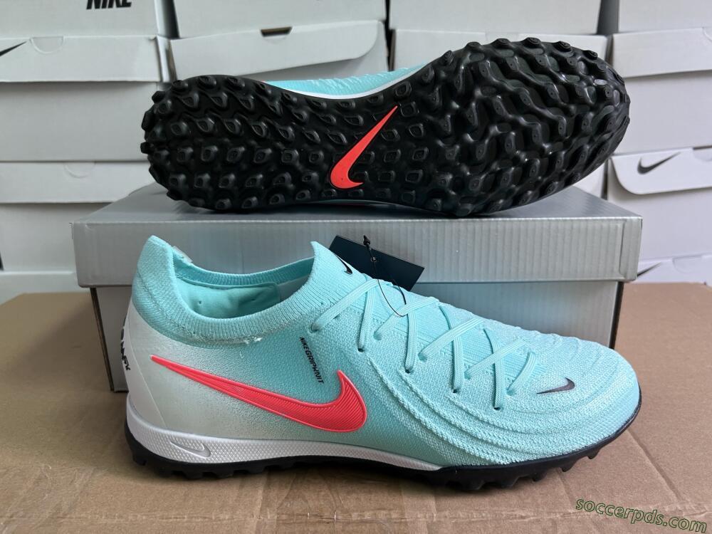 Nike Phantom Luna Elite TF Low-Tops Football Shoes - Jade/Red/White