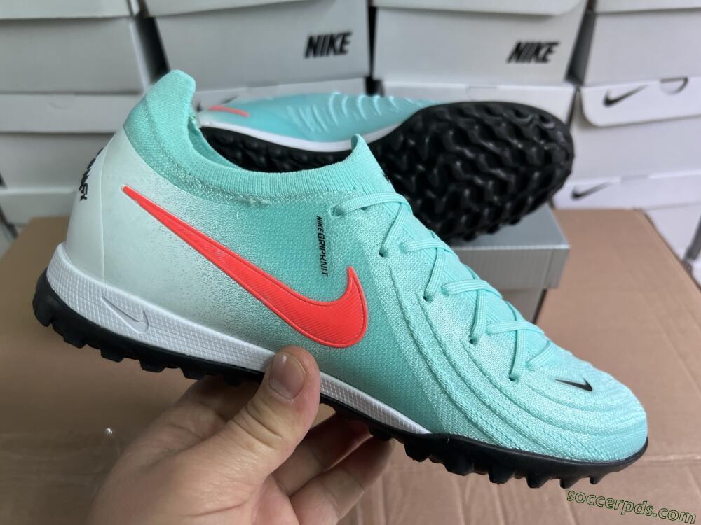 Nike Phantom Luna Elite TF Low-Tops Football Shoes - Jade/Red/White