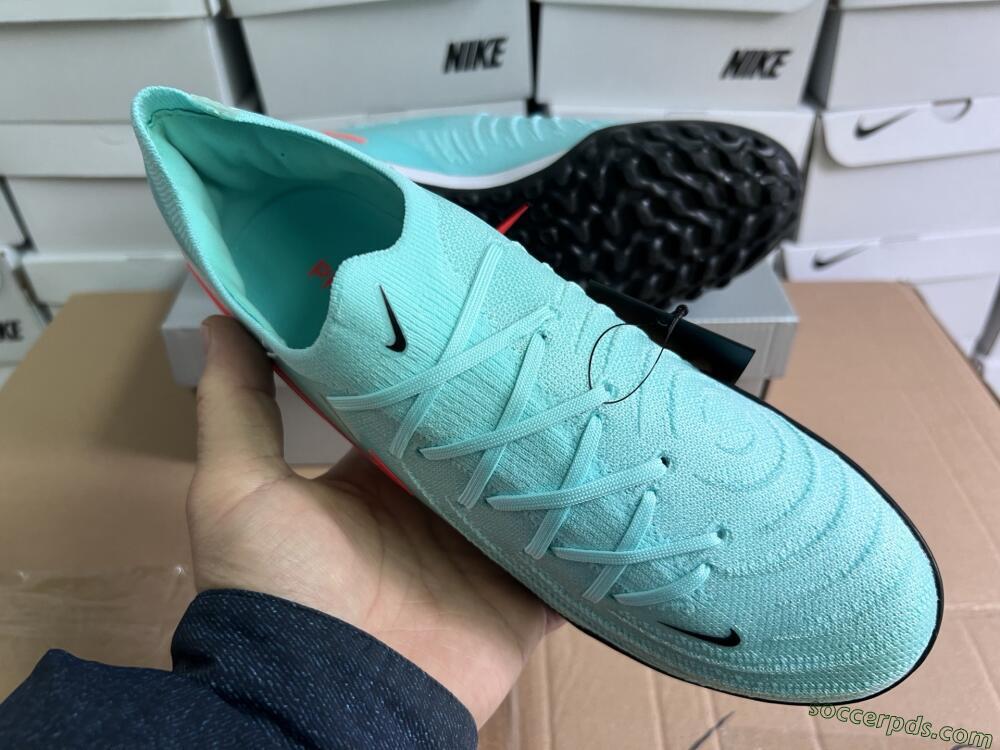 Nike Phantom Luna Elite TF Low-Tops Football Shoes - Jade/Red/White