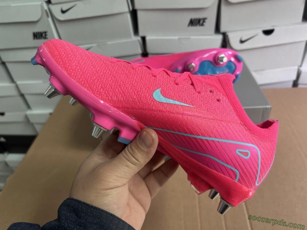 Nike Air Zoom Mercurial Vapor 16 Elite SG Low-Tops Football Boots - Pink/Jade