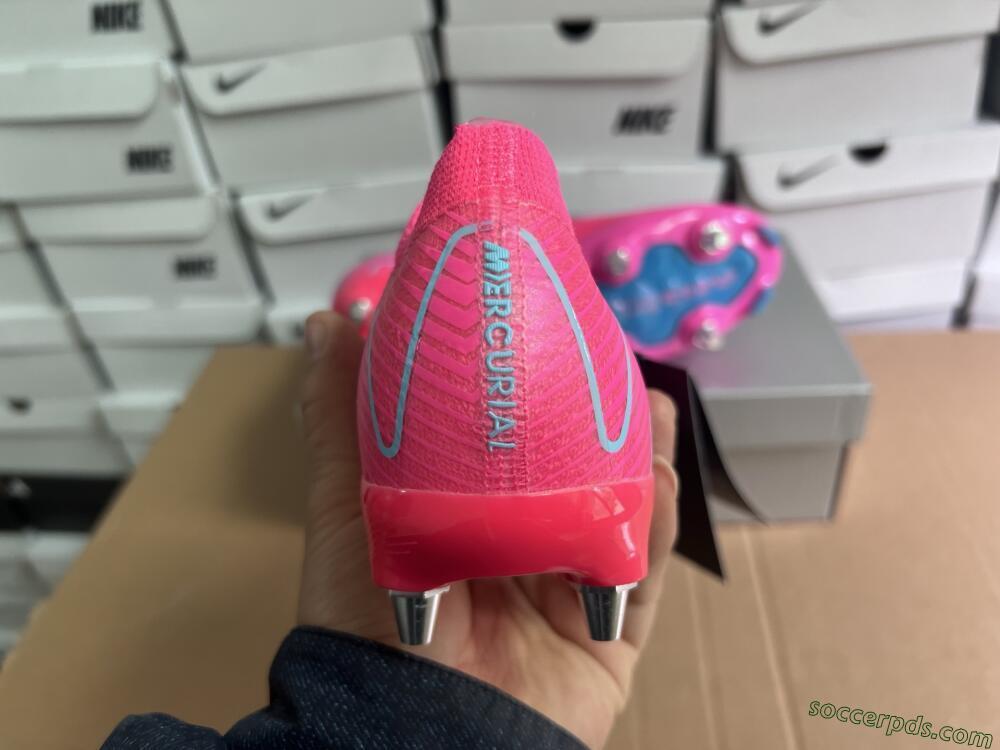 Nike Air Zoom Mercurial Vapor 16 Elite SG Low-Tops Football Boots - Pink/Jade