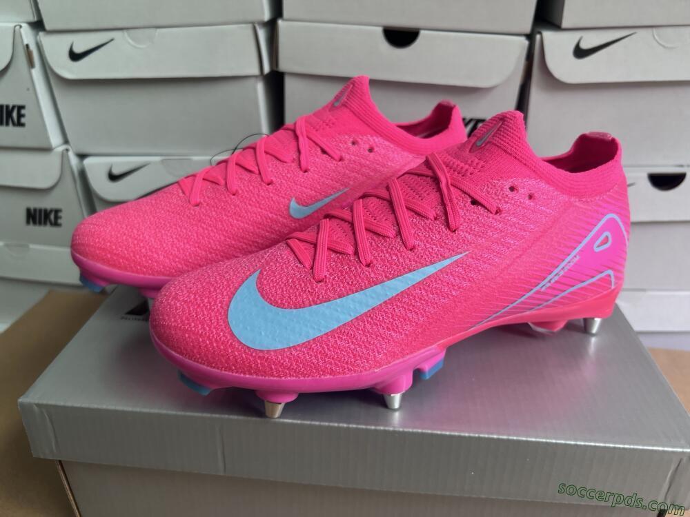 Nike Air Zoom Mercurial Vapor 16 Elite SG Low-Tops Football Boots - Pink/Jade