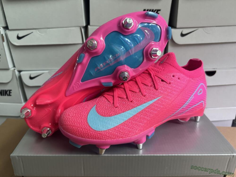 Nike Air Zoom Mercurial Vapor 16 Elite SG Low-Tops Football Boots - Pink/Jade