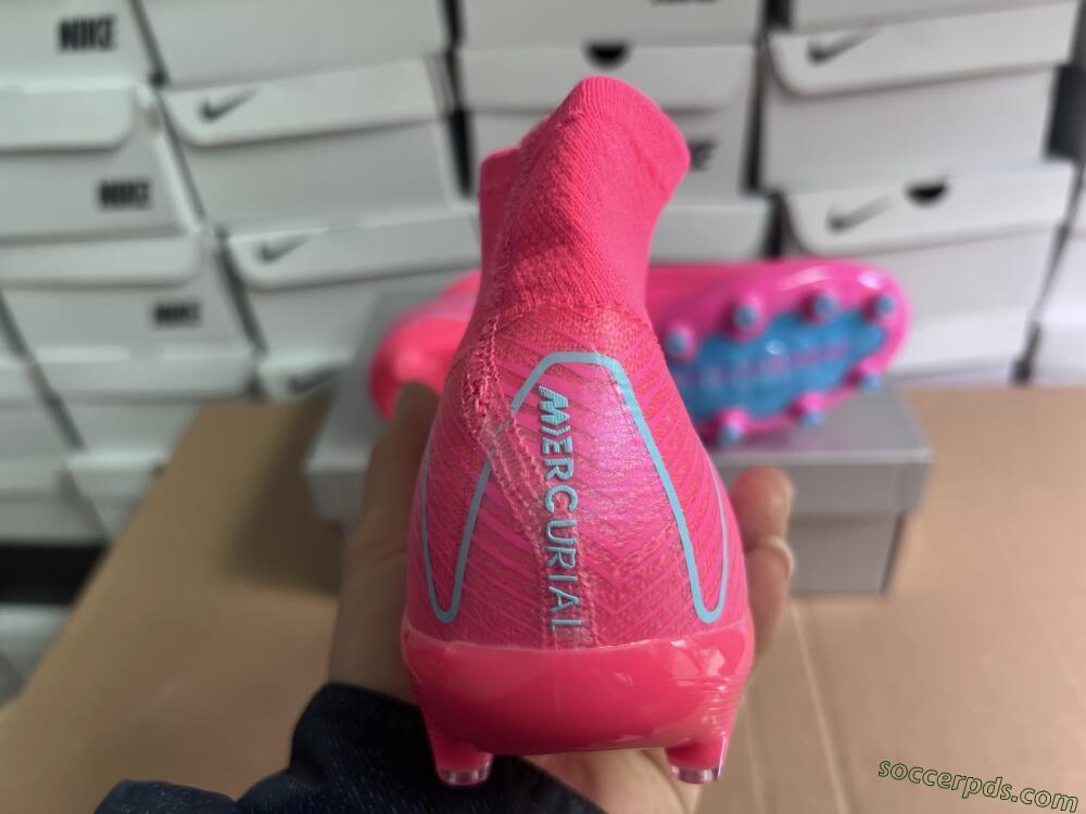Nike Air Zoom Mercurial Superfly 10 Elite AG High-Tops Football Boots - Pink/Jade