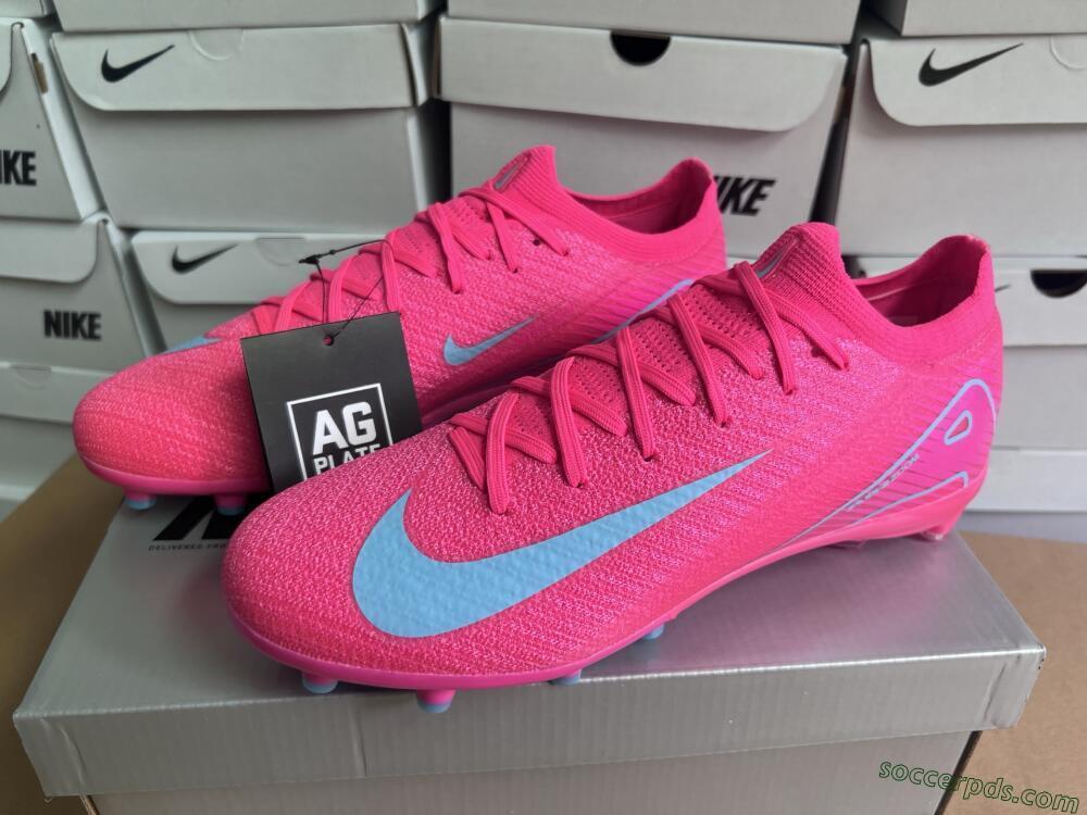 Nike Air Zoom Mercurial Vapor 16 Elite AG Low-Tops Football Boots - Pink/Jade
