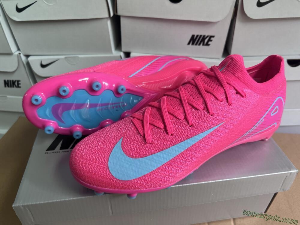 Nike Air Zoom Mercurial Vapor 16 Elite AG Low-Tops Football Boots - Pink/Jade