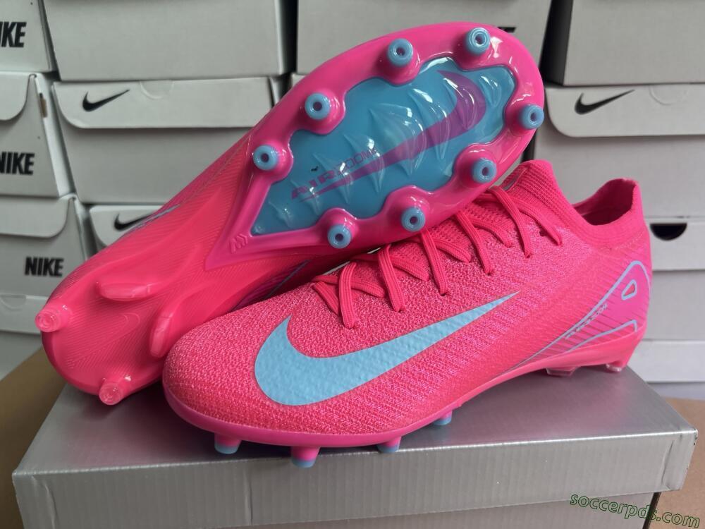 Nike Air Zoom Mercurial Vapor 16 Elite AG Low-Tops Football Boots - Pink/Jade