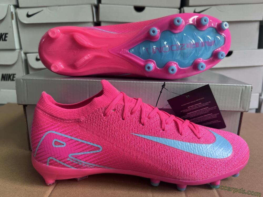 Nike Air Zoom Mercurial Vapor 16 Elite AG Low-Tops Football Boots - Pink/Jade