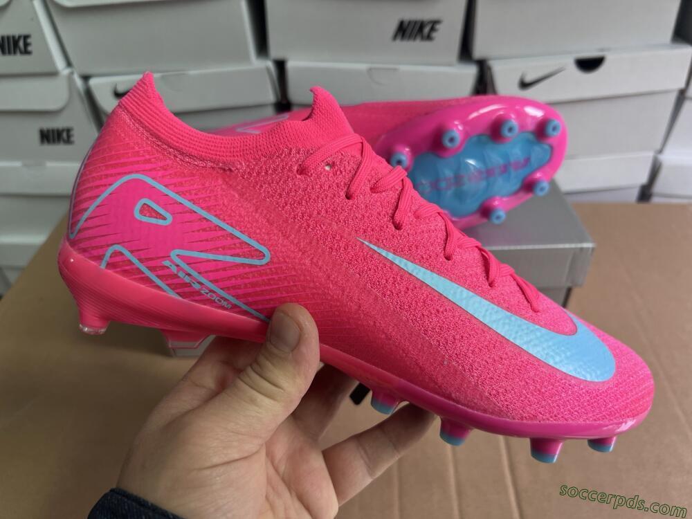Nike Air Zoom Mercurial Vapor 16 Elite AG Low-Tops Football Boots - Pink/Jade
