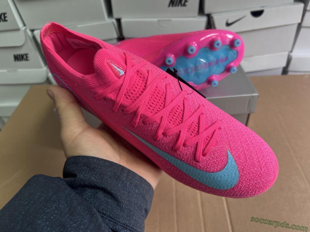 Nike Air Zoom Mercurial Vapor 16 Elite AG Low-Tops Football Boots - Pink/Jade