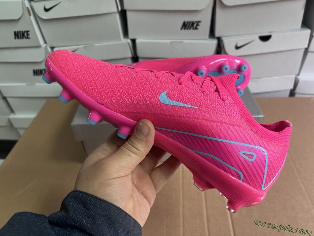 Nike Air Zoom Mercurial Vapor 16 Elite AG Low-Tops Football Boots - Pink/Jade