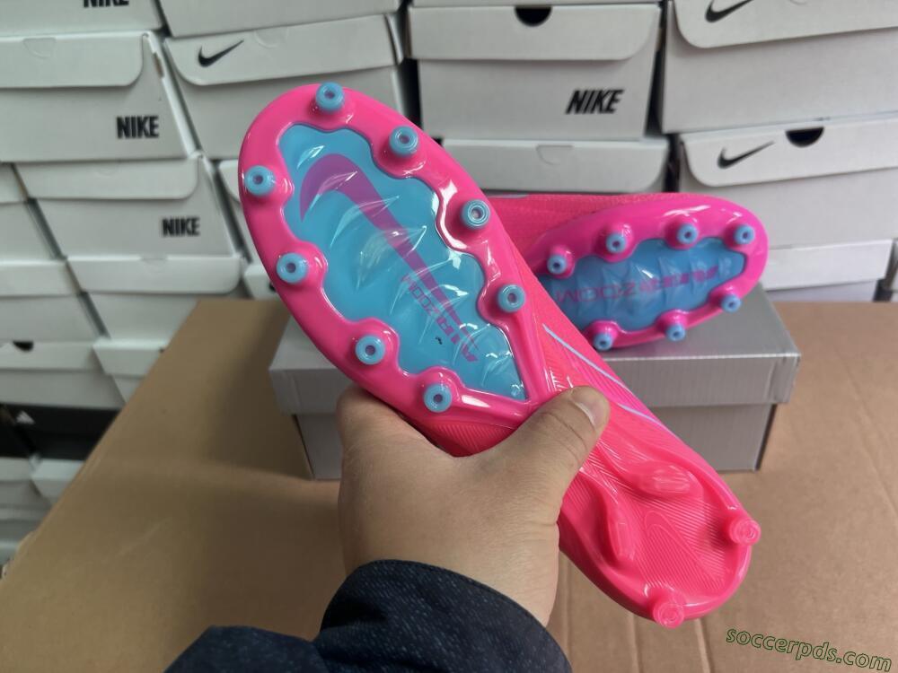 Nike Air Zoom Mercurial Vapor 16 Elite AG Low-Tops Football Boots - Pink/Jade
