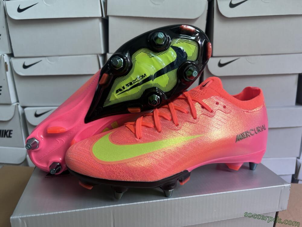 Nike Air Zoom Mercurial Vapor 16 Elite SG Low-Tops Football Boots - Red/Yellow/Black