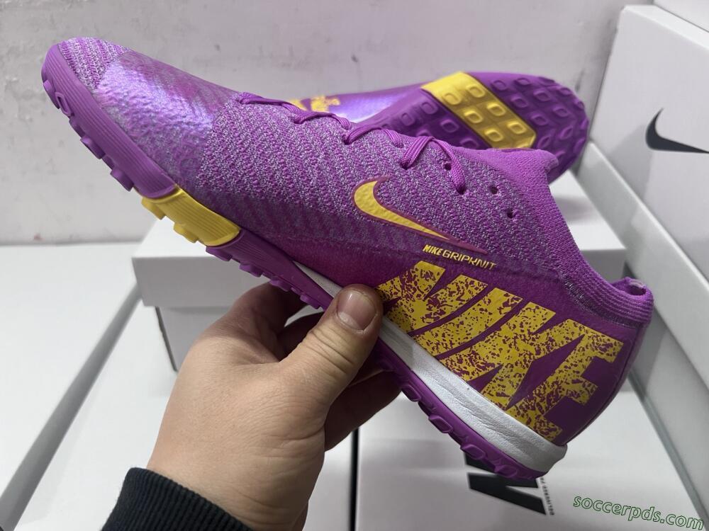 Nike Air Zoom Mercurial Vapor 16 Elite TF Low-Tops Football Shoes - Purple/Yellow/White