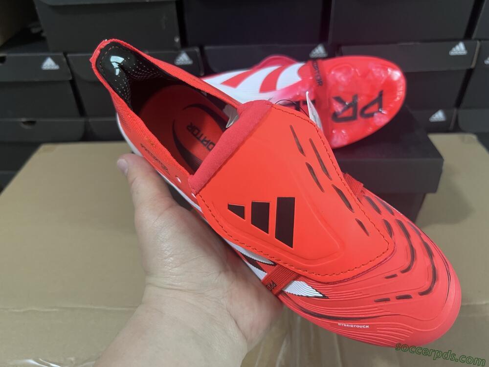 Adidas Predator Elite Foldover Tongue 2025 Pure Victory FG Low-Tops Football Boots - Lucid Red/White/Black