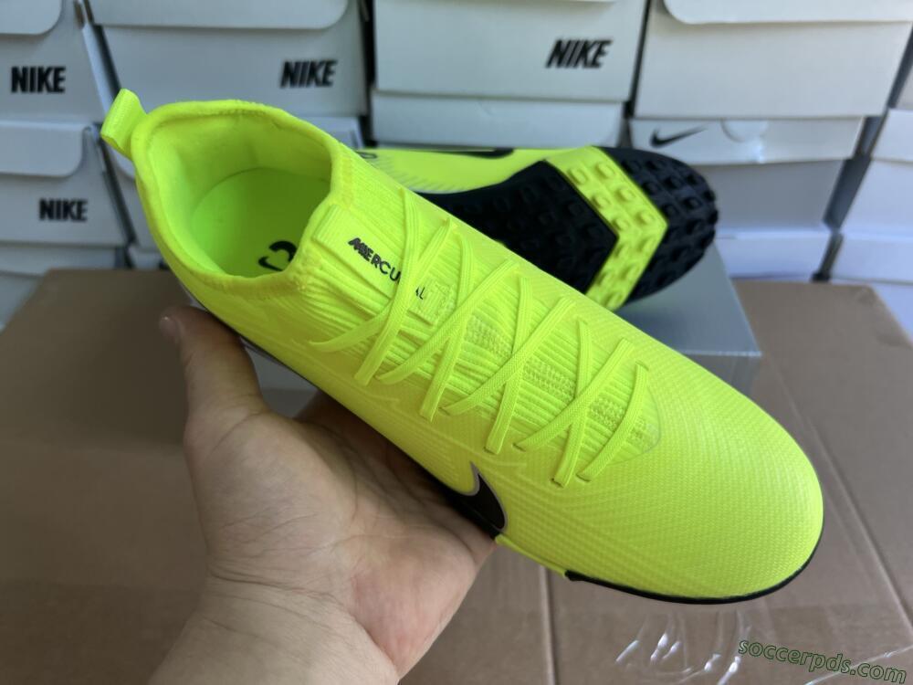 Nike Air Zoom Mercurial Vapor 16 Elite TF Low-Tops Football Shoes - Yellow/Black/Silver