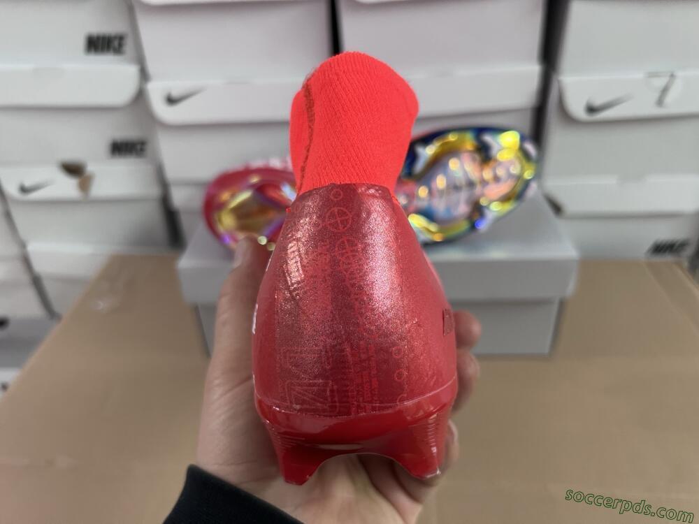Nike Air Zoom Mercurial Superfly 10 Elite FG High-Tops Football Boots - Red/White