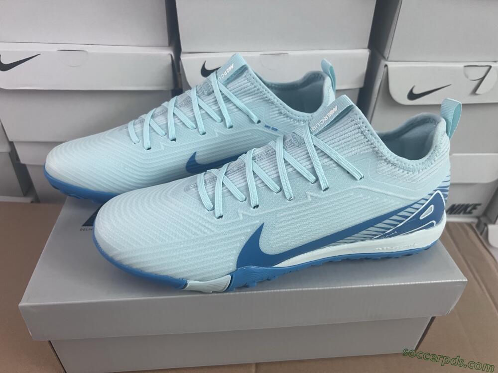 Nike Air Zoom Mercurial Vapor 16 Elite TF Low-Tops Football Shoes - Jade/Blue/White
